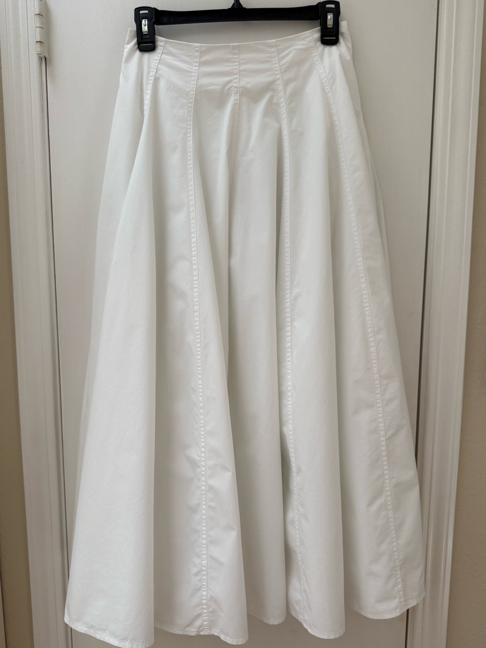 COS White Poplin A-Line Skirt, Size 4 - Picture 2 of 8
